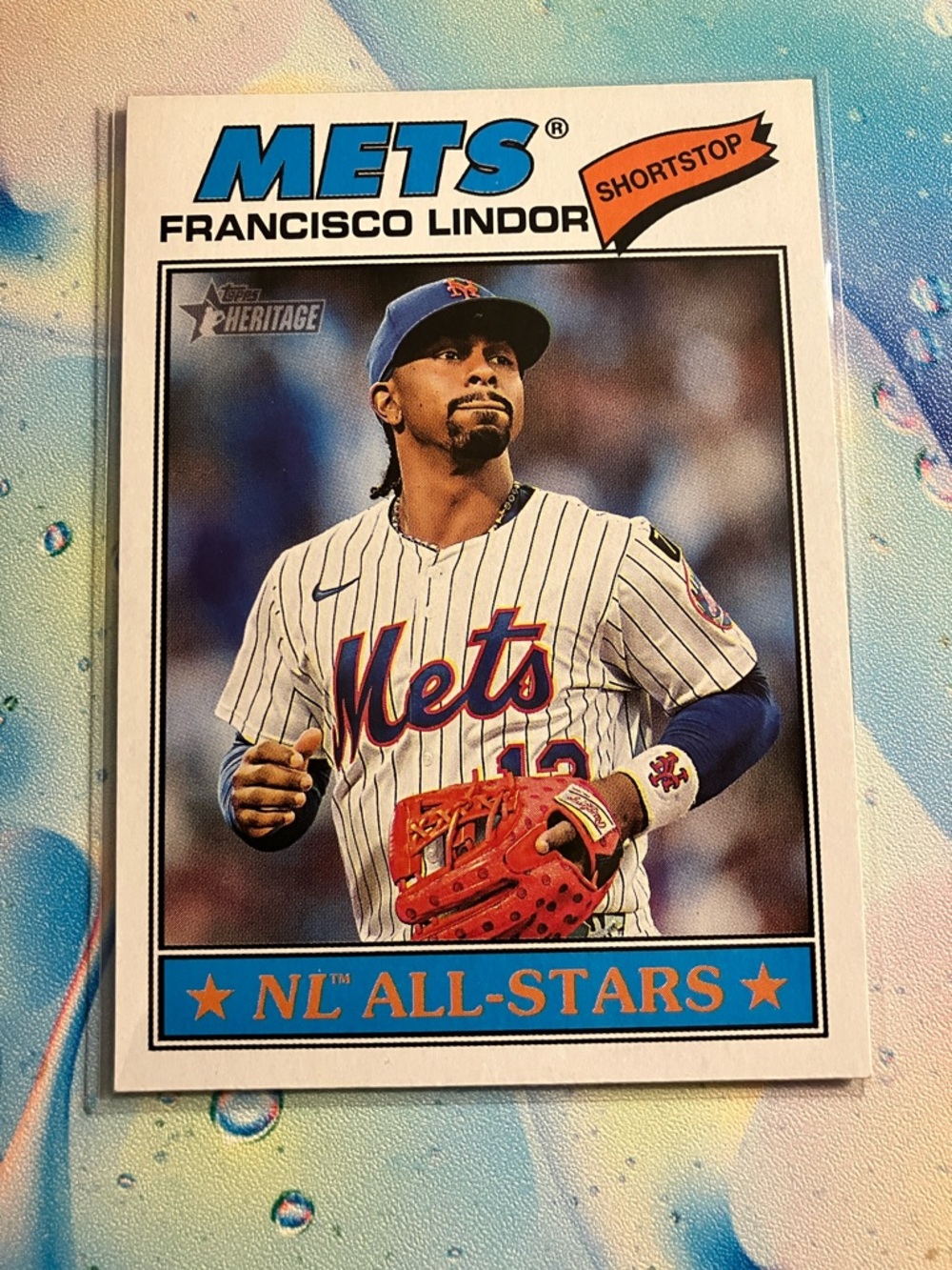 Francisco Lindor Baseball Card. NY Mets.